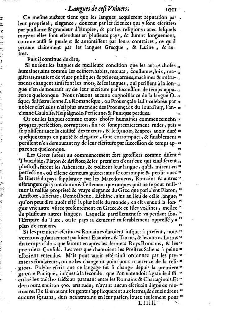 1613 - Matthieu Berjon - Trésor de l’histoire des langues de cet univers - BM Lyon 1613 - Matthieu Berjon - Trésor de l’histoire des langues de cet univers - BM Lyon