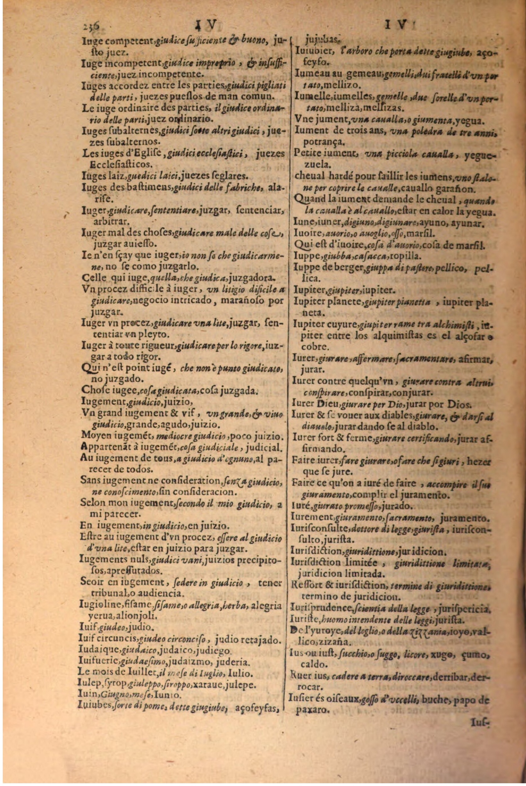 1616 - Pierre de la Rovière - Trésor des trois langues (Seconde partie) - BSB Munich