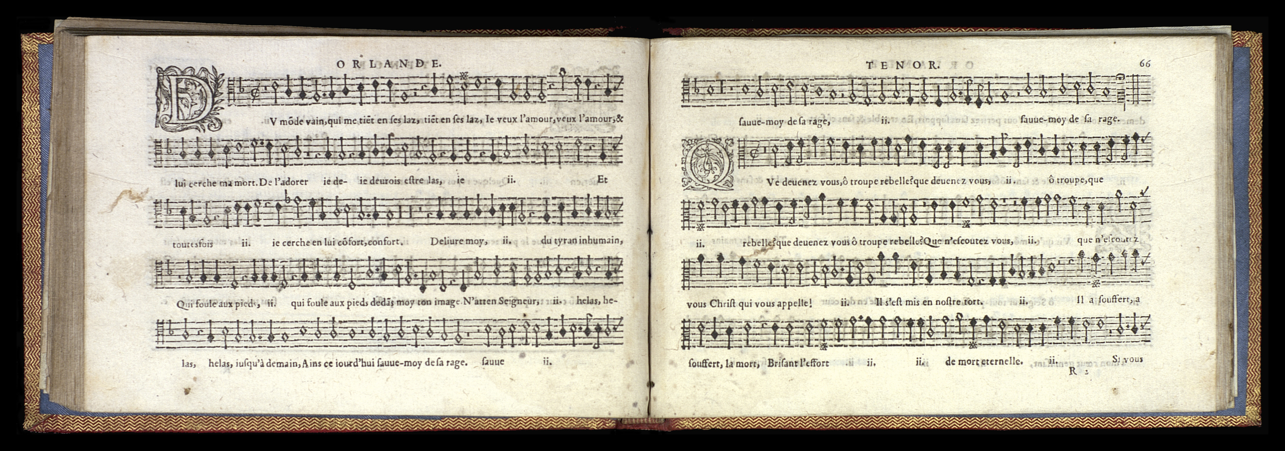 1582 - [Pierre de Saint-André] - Trésor de musique d’Orlande de Lassus Tenor - Mons
