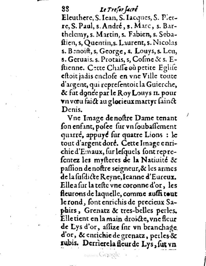 1636 - Jean Billaine - Trésor sacré ou inventaire des saintes reliques - British Library