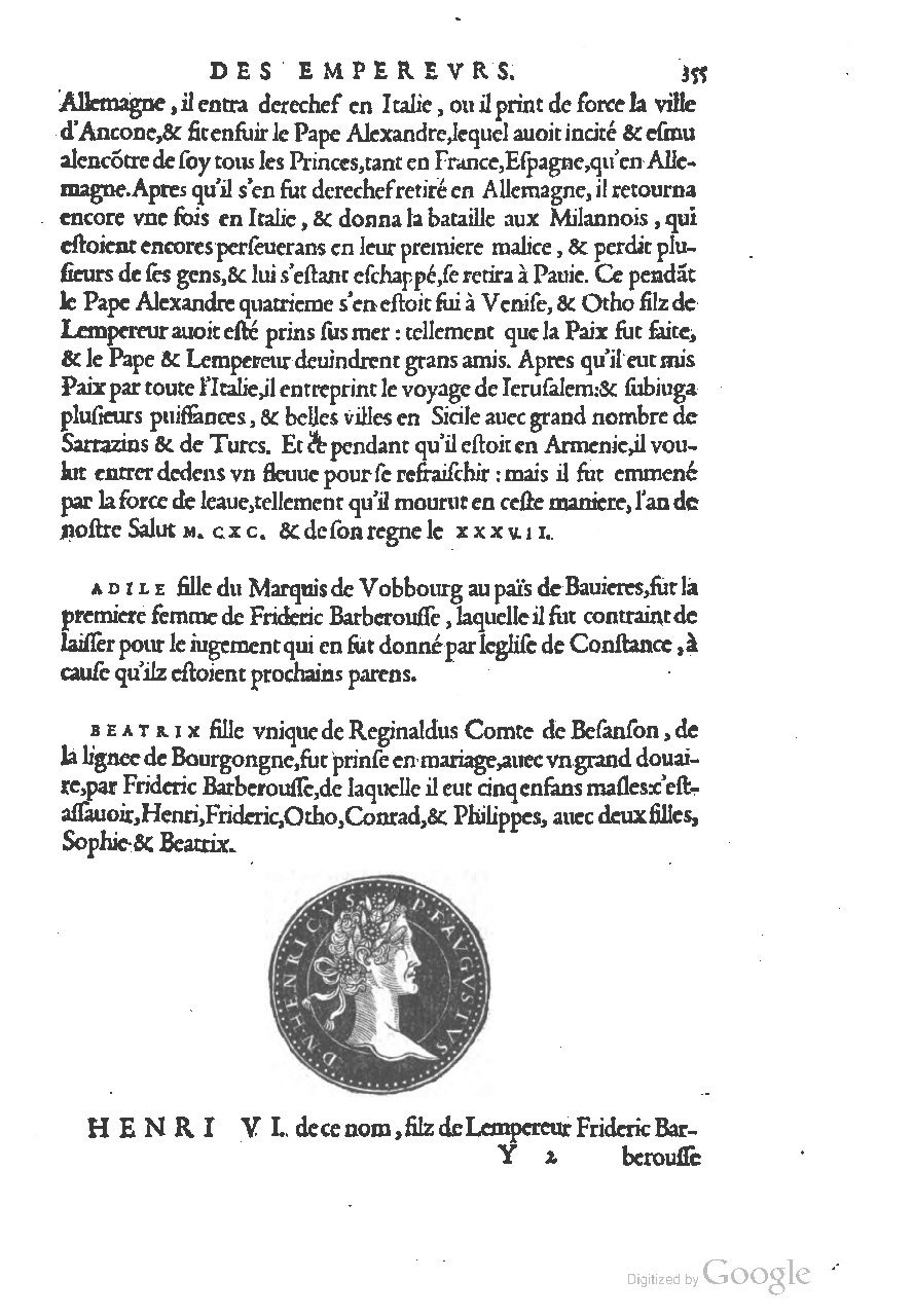 1553 - Jacopo Strada et Thomas Guérin - Épitome du Trésor des antiquités - UGent
