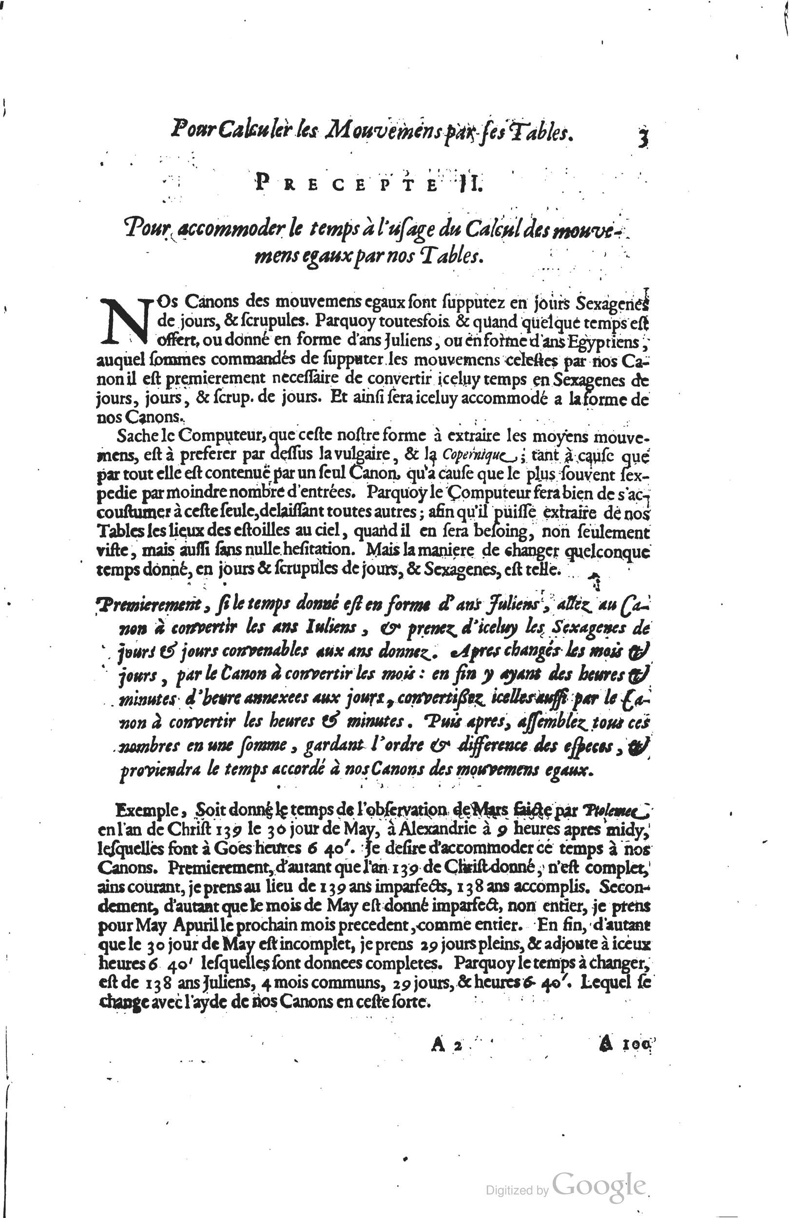 1634 - Zacharie Roman - Les Tables perpétuelles - Universiteit Leiden