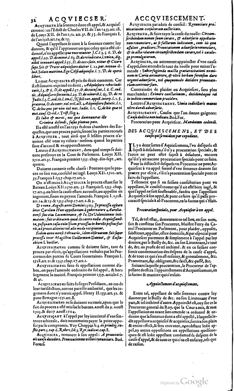 1629 - Veuve Nicolas Buon - Trésor du droit français (21754 T. 1) - BM Lyon