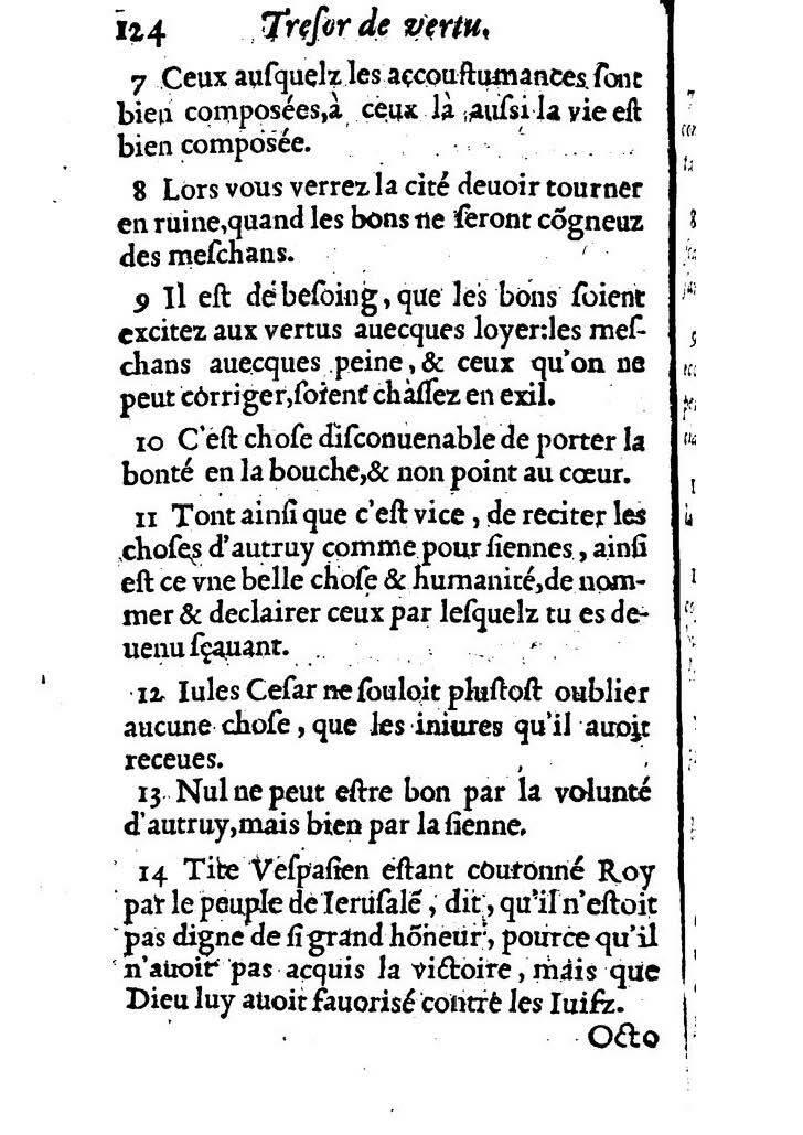 1558 - Nicolas Perrineau et Jean Temporal - Trésor de vertu - BM Lyon 1558 - Nicolas Perrineau et Jean Temporal - Trésor de vertu - BM Lyon