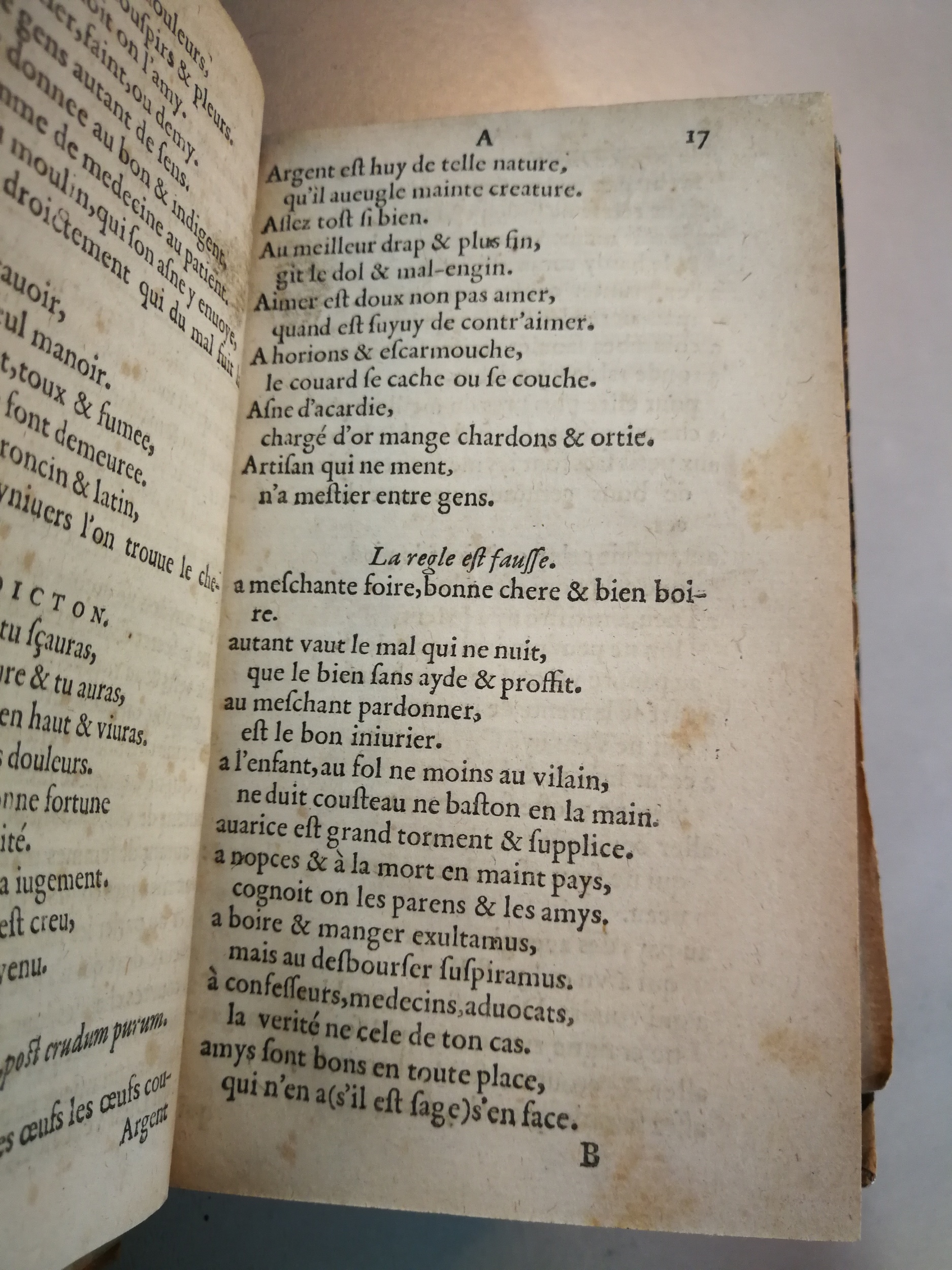 1617 - François Lefebvre - Trésor de sentences dorées et argentées - BM Marseille