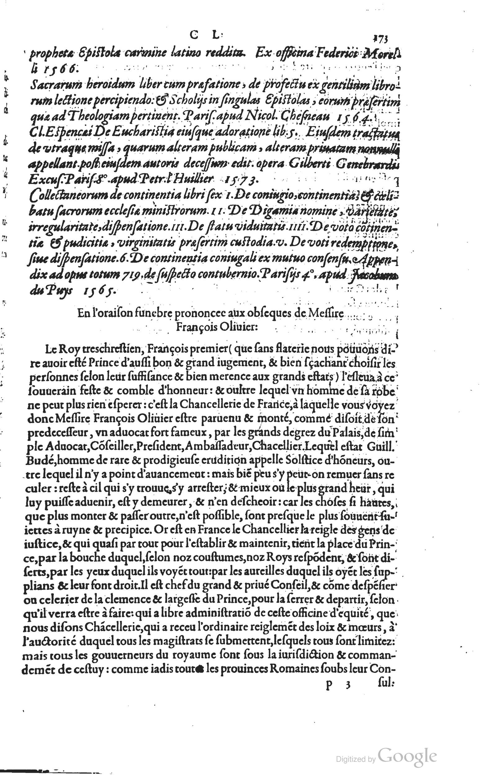 1585 - Barthélemy Honorat - Bibliothèques françaises - BSB Munich