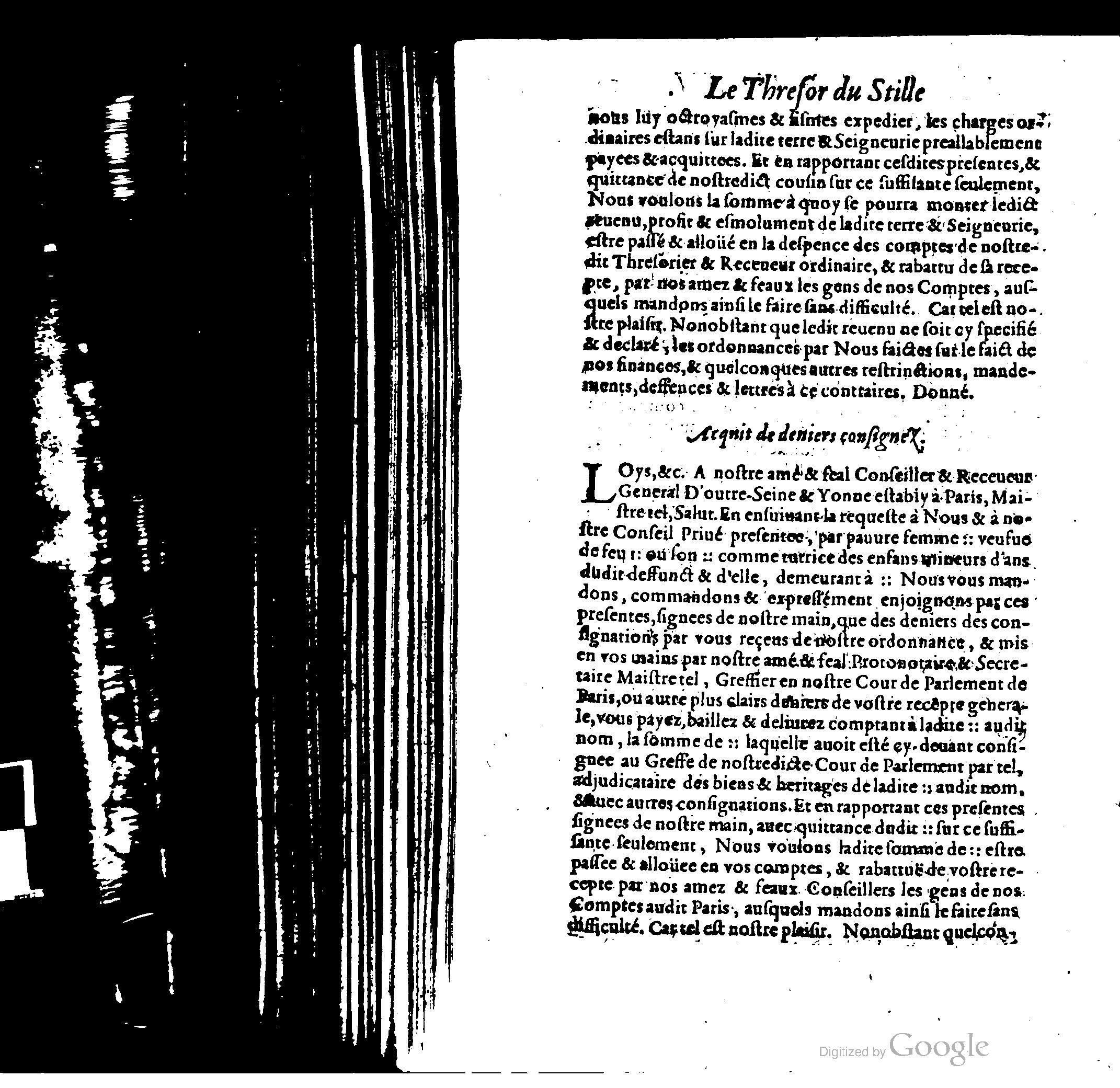 1614 - Jean Richer - Trésor du nouveau style et protocole de la chancellerie de France - BSB Munich