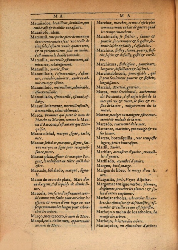 1607 - Marc Orry - Trésor des deux langues espagnole et française (Première et Seconde parties) - ÖNB Wien