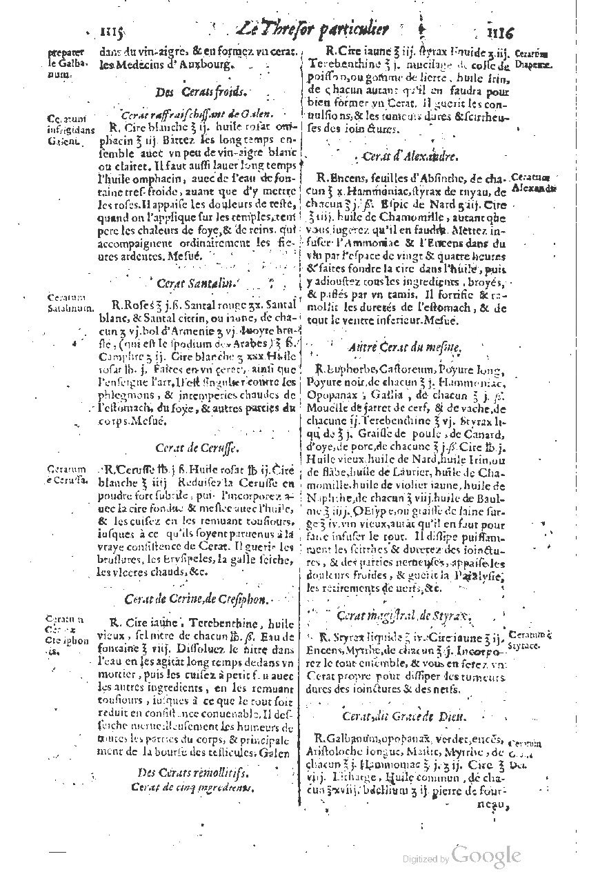 1616 - Étienne Gamonet - Grand trésor ou dispensaire - BSB Munich