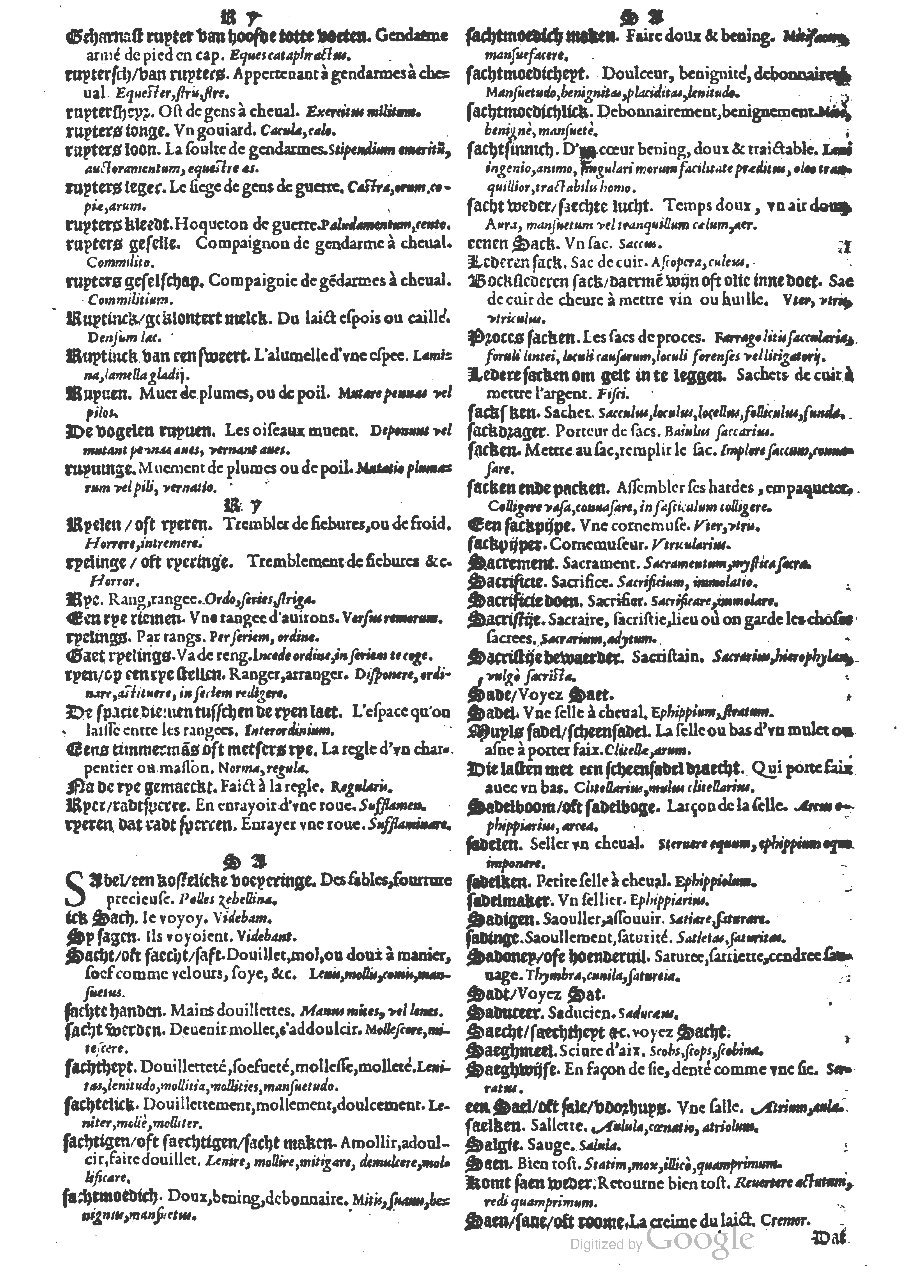 1573 - Christophe Plantin - Trésor du langage bas-allemand - BM Lyon
