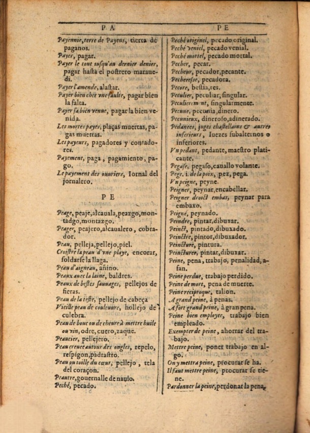 1607 - Marc Orry - Trésor des deux langues espagnole et française (Première et Seconde parties) - ÖNB Wien