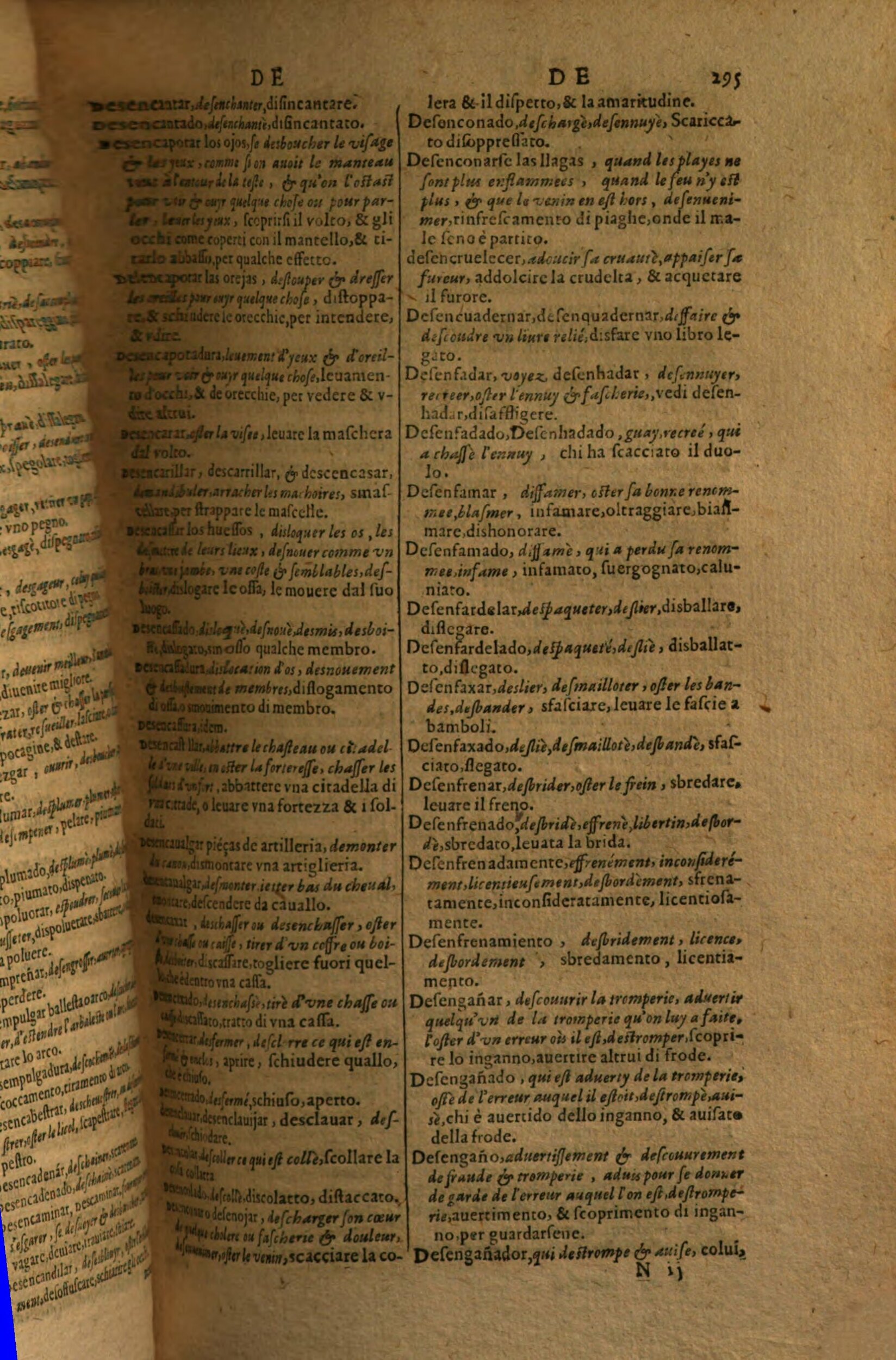 1617 - Samuel Crespin - Trésor des trois langues espagnole, française et italienne (Première partie) - Regensburg