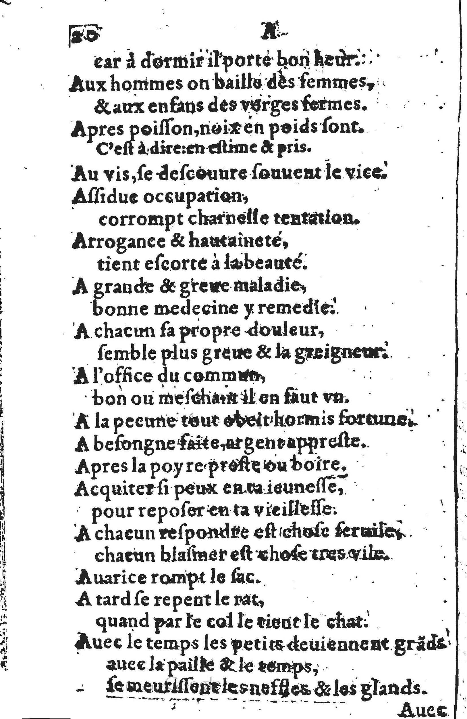 1578 - Nicolas Lescuyer - Trésor des sentences dorées - UGent