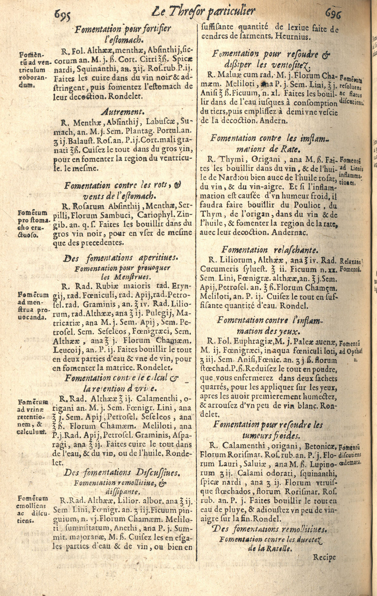 1610 - Étienne Gamonet - Grand Trésor ou dispensaire - CESR Tours