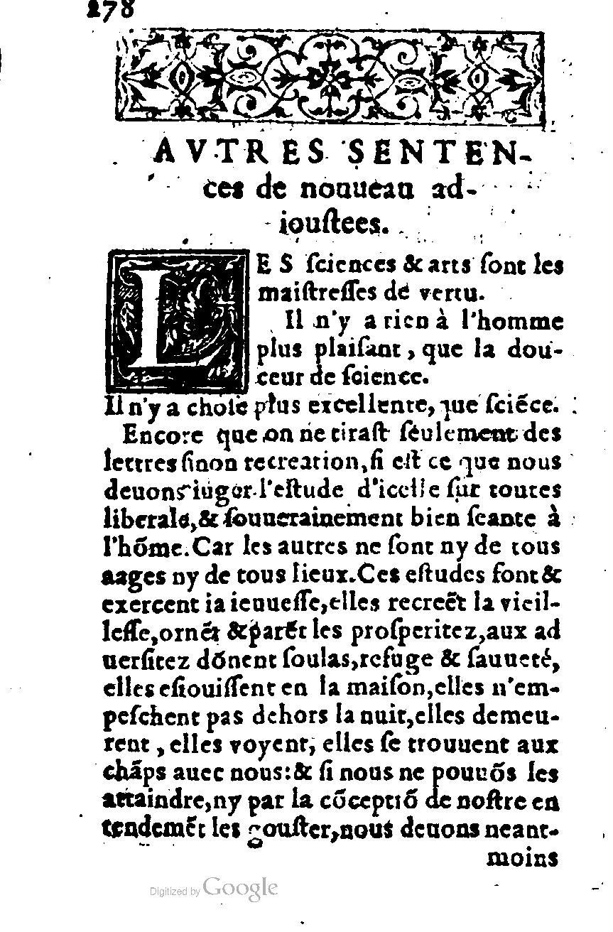 1576 - Benoît Rigaud - Trésor de vertu - British Library