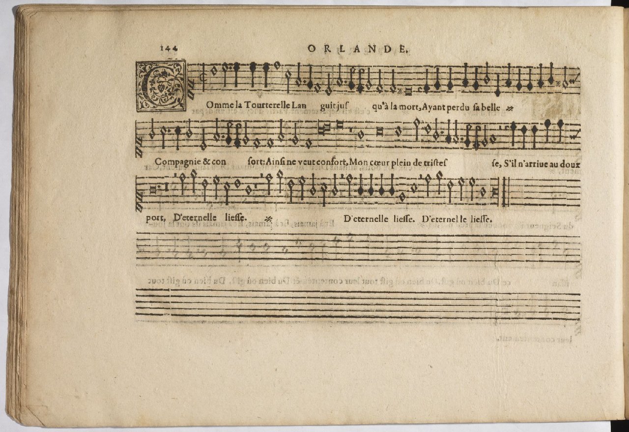 1594 - Paul Marceau - Trésor de musique d&#039;Orlande de Lassus, Superius, Bassus, Tenor, Quinta pars - BnF