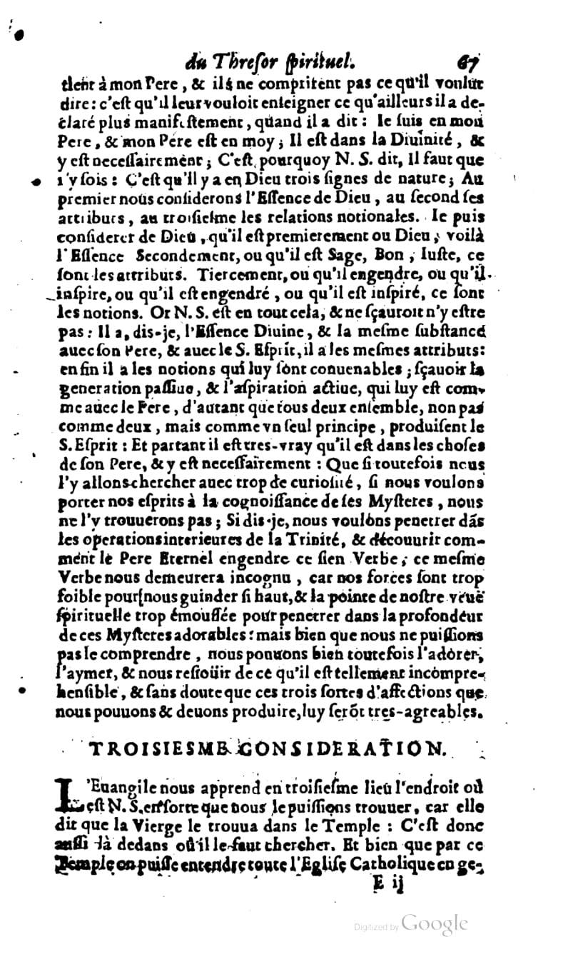1637 - s.n. - Trésor spirituel des âmes religieuses - BM Lyon