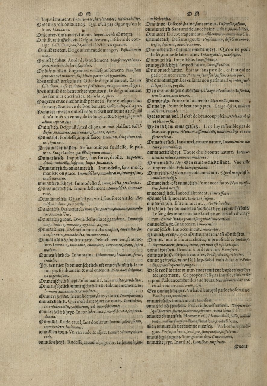 1573 - Christophe Plantin - Trésor du langage bas-allemand - Greifswald