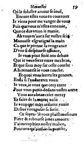 1623 - Jacques Cailloüé - Trésor ou recueil des chansons amoureuses - British Library