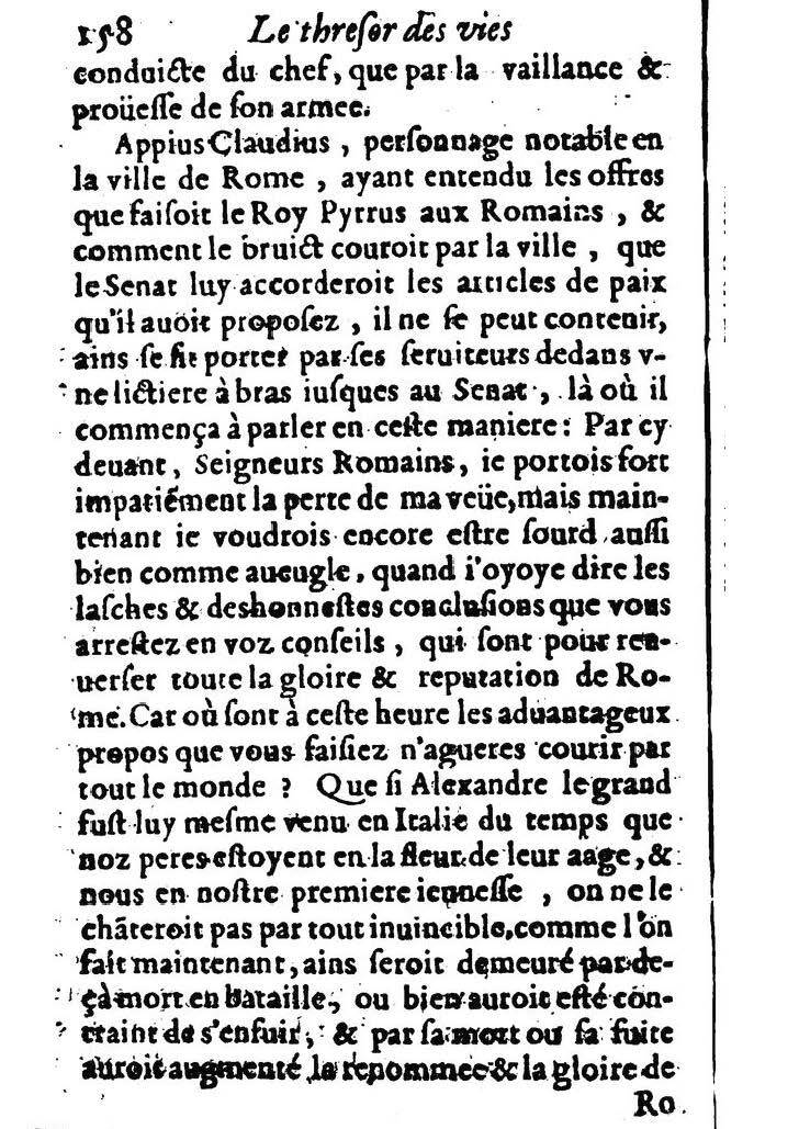 1611 - Pierre Rigaud - Trésor des vies de Plutarque - BM Lyon