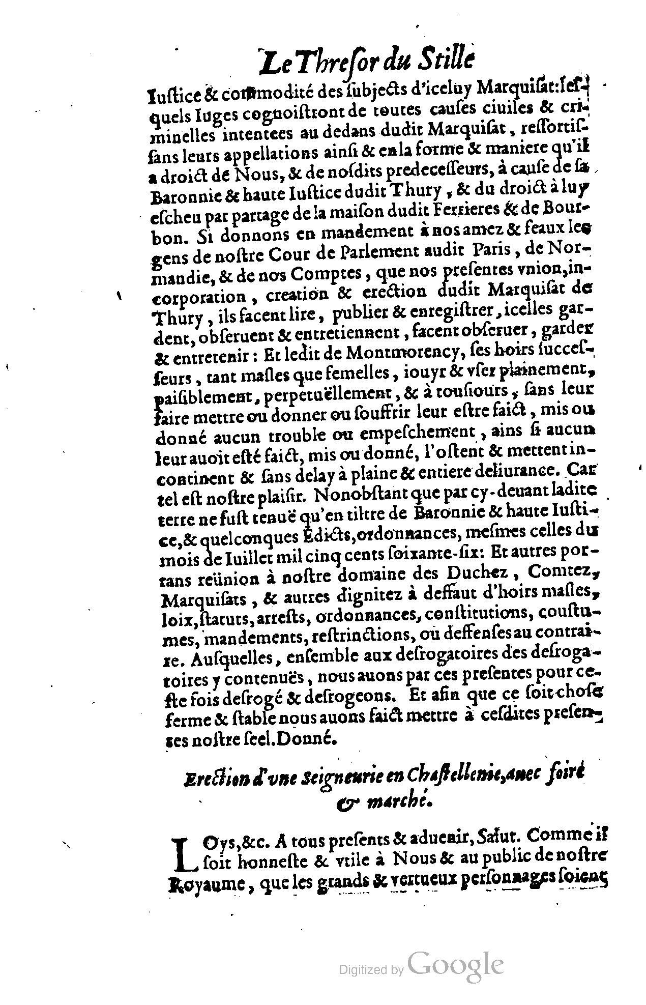 1614 - Jean Richer - Trésor du nouveau style et protocole de la chancellerie de France - BSB Munich