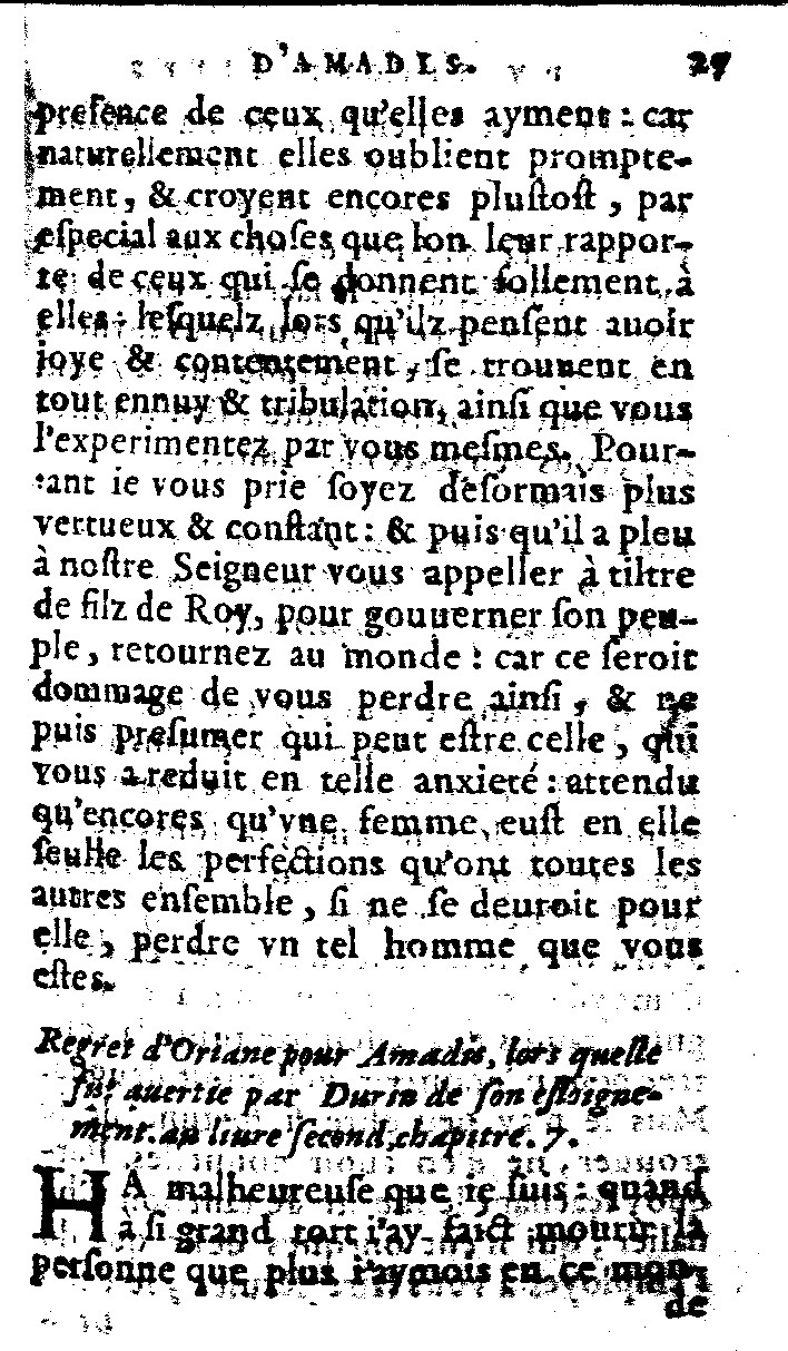 1562 - Jean d’Ogerolles et Gabriel Cotier - Trésor des Amadis - Lucerne