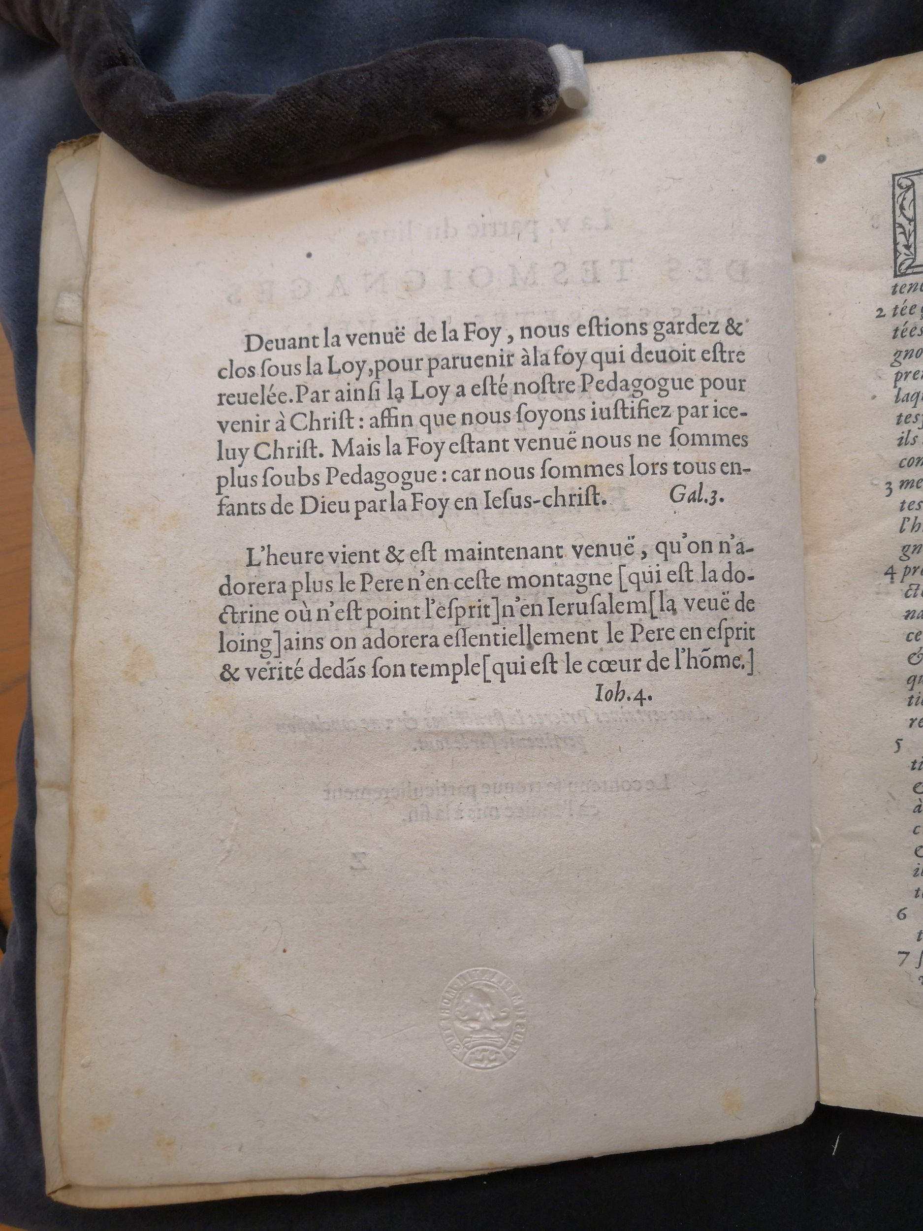 1581c. - Christophe Plantin - Le Livre des témoignages du Trésor caché au champ (Livres 2, 4, 6 et 7) - Anvers Musée Plantin Moretus