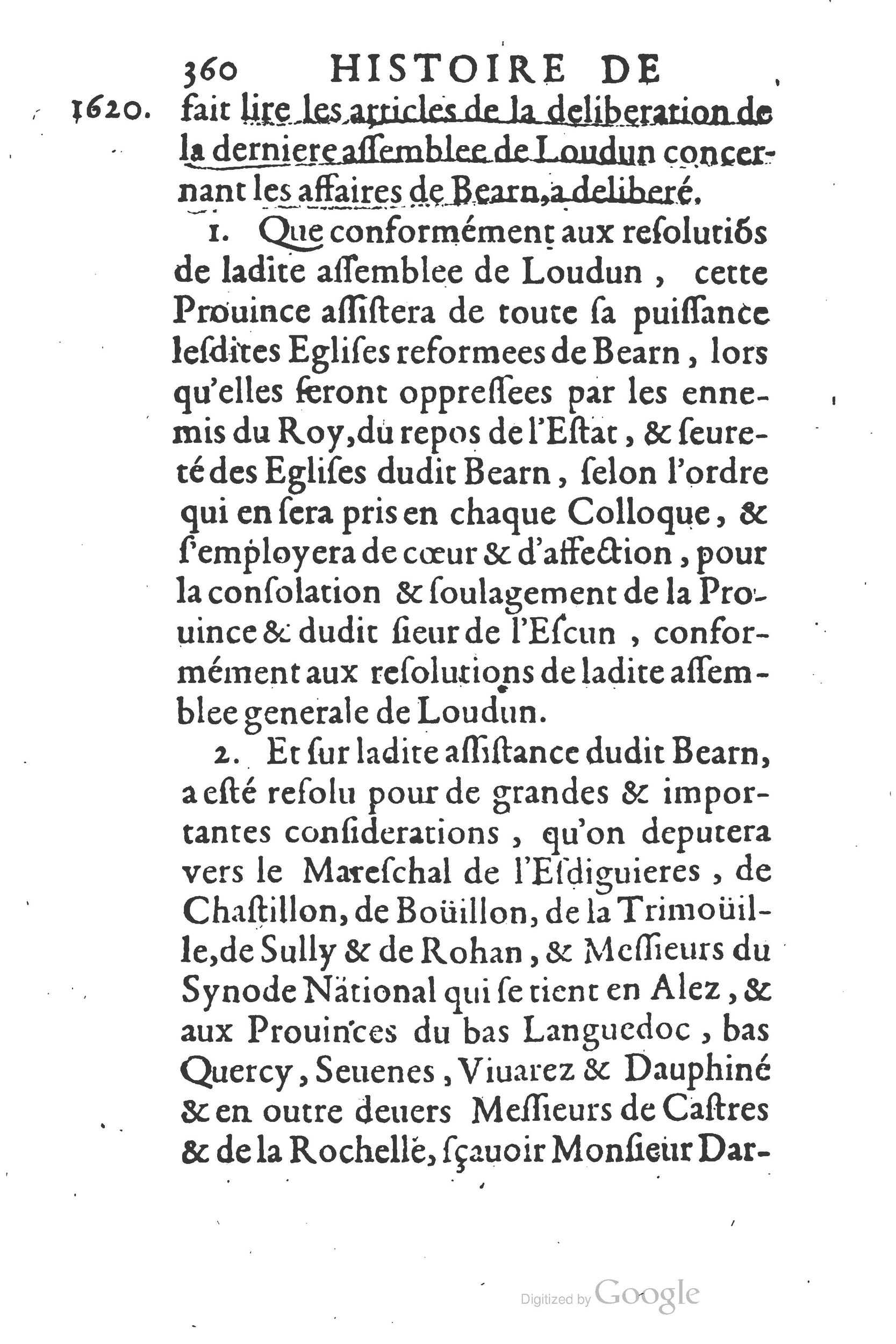 1626 - Joseph Bouillerot - Trésor de l’histoire générale de notre temps - BSB Munich