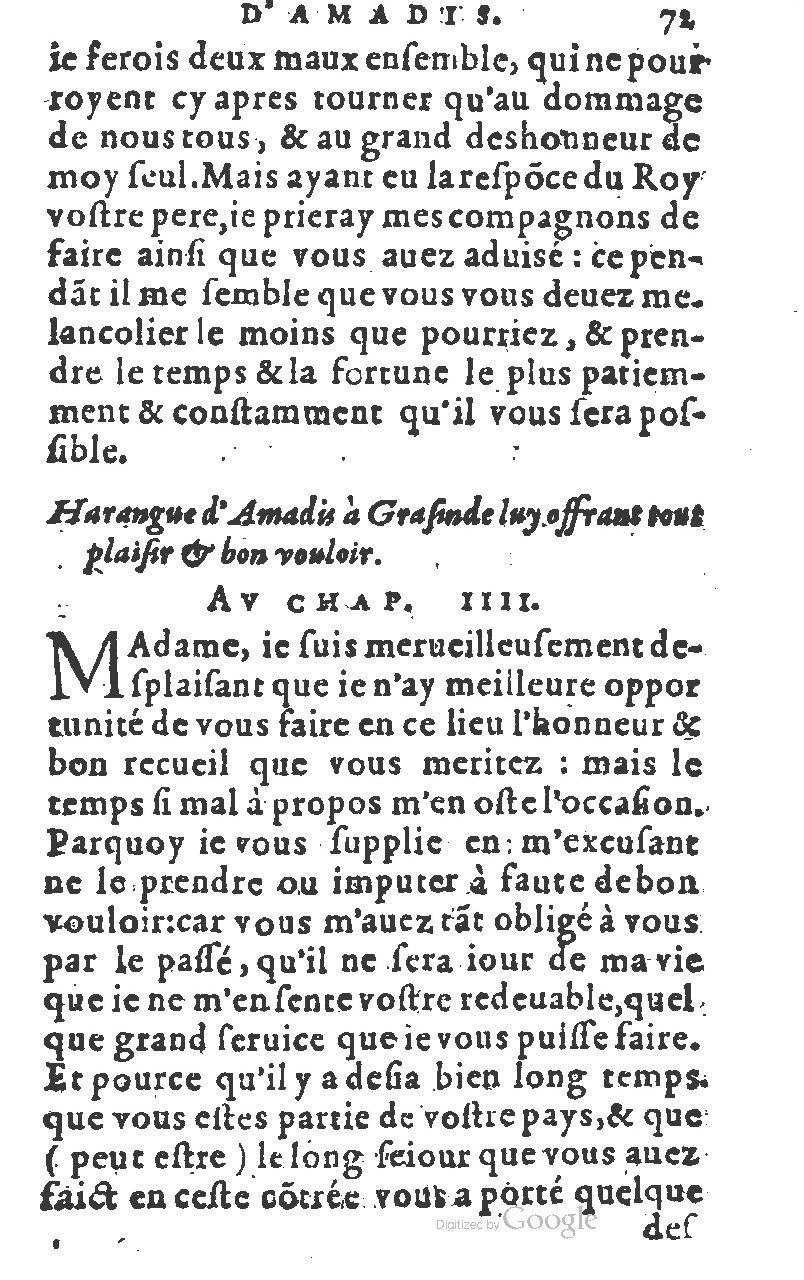 1582 - Jean Huguetan - Trésor des Amadis T. 1 - BM Lyon