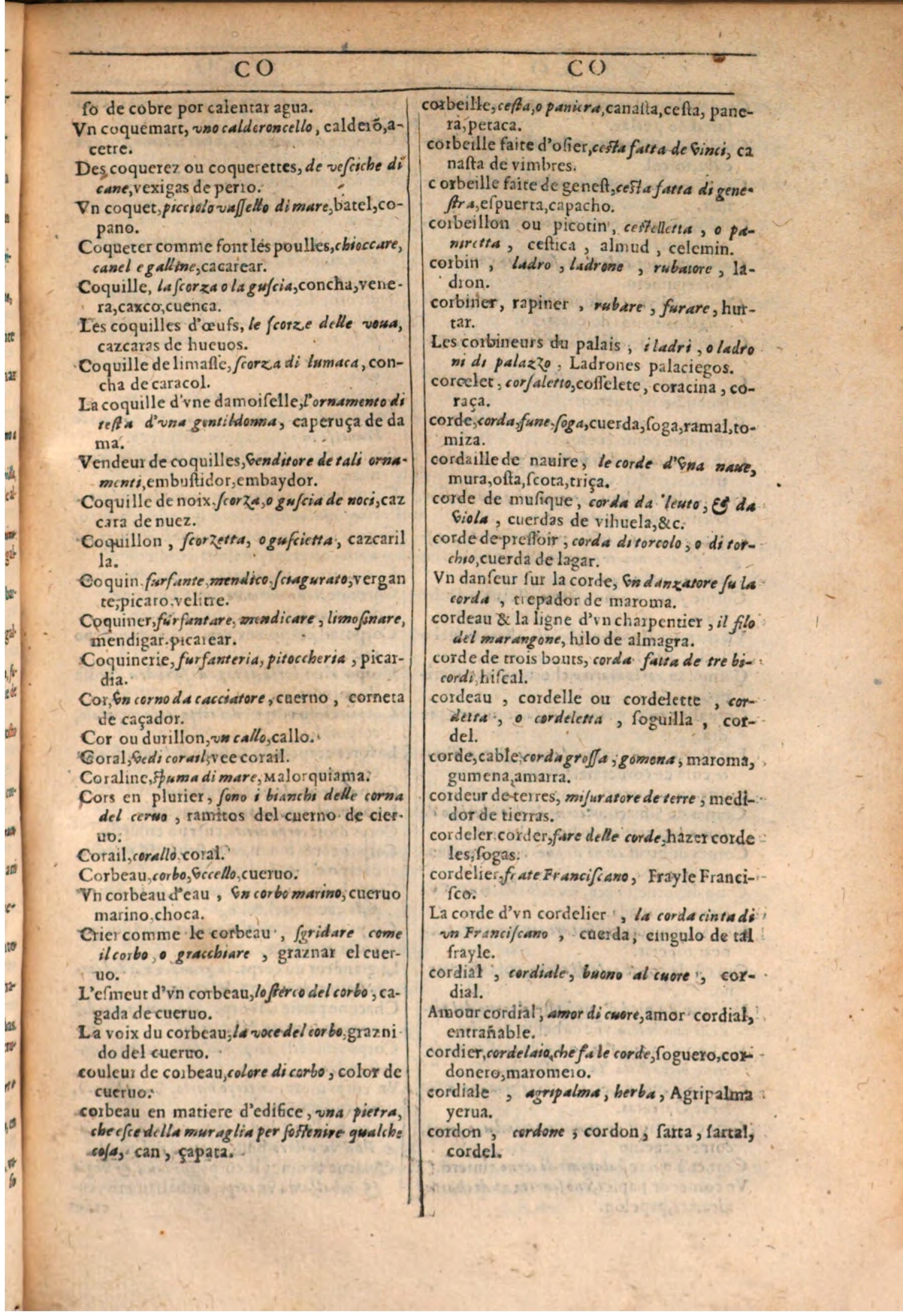 1609 - Philippe Albert et Alexandre Pernet - Trésor des trois langues française, italienne et espagnole (Seconde partie) - BSB Munich 1609 - Philippe Albert et Alexandre Pernet - Trésor des trois langues française, italienne et espagnole (Seconde partie) - BSB Munich