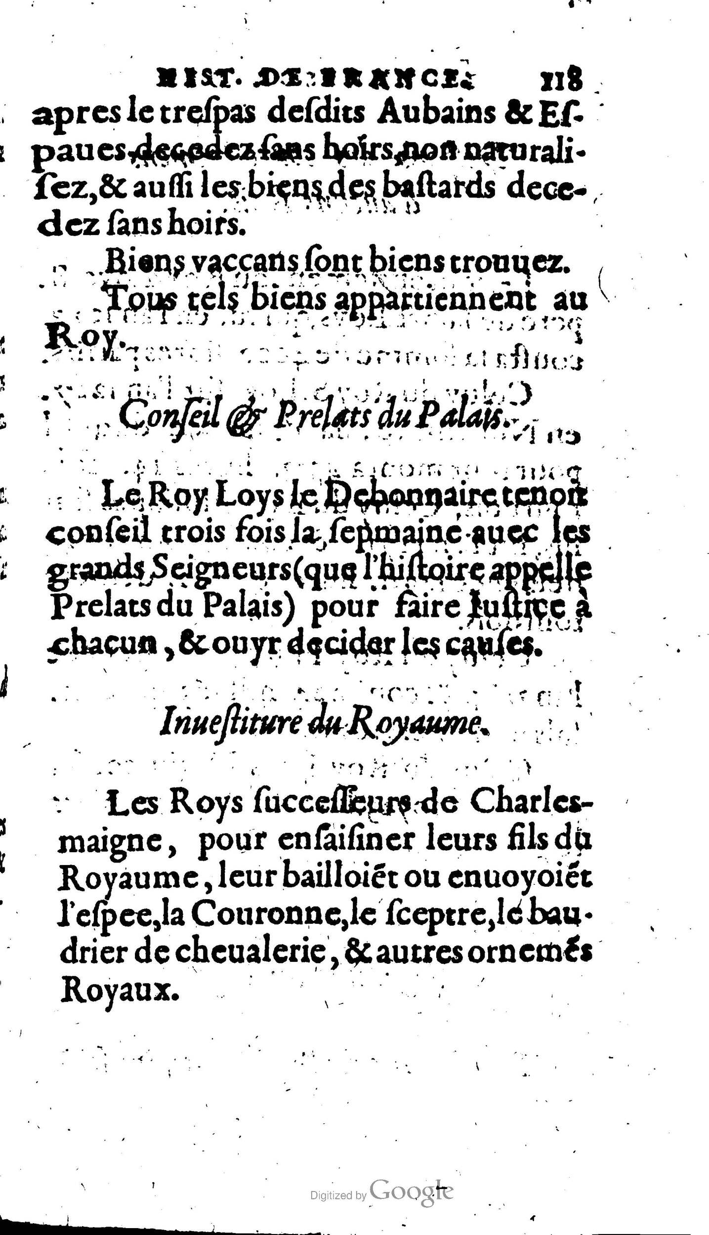 1604 - Galiot Corrozet - Trésor des histoires de France - BNC Florence
