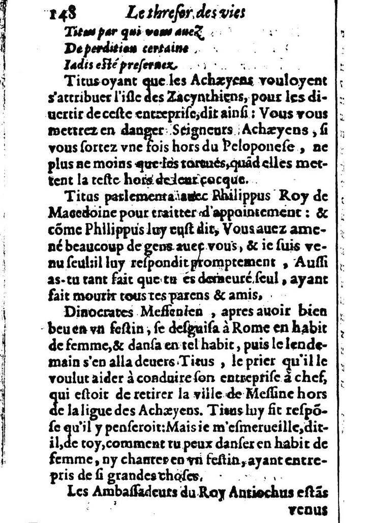 1611 - Pierre Rigaud - Trésor des vies de Plutarque - BM Lyon