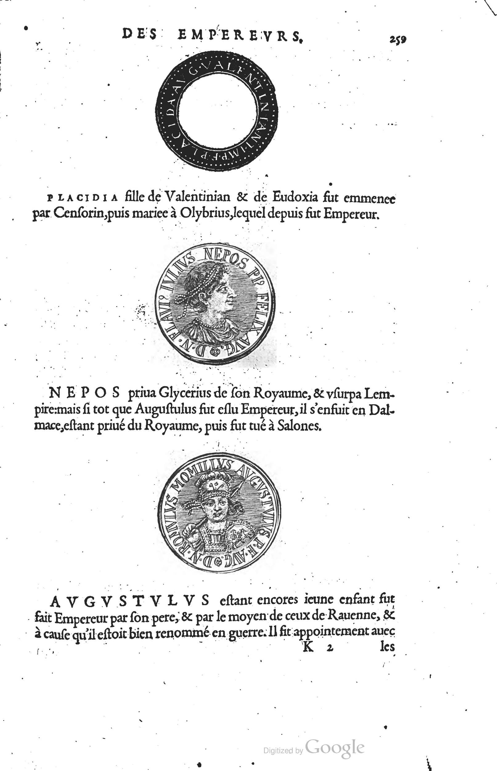 1553 - Jacopo Strada et Thomas Guérin - Épitome du Trésor des antiquités - Prague