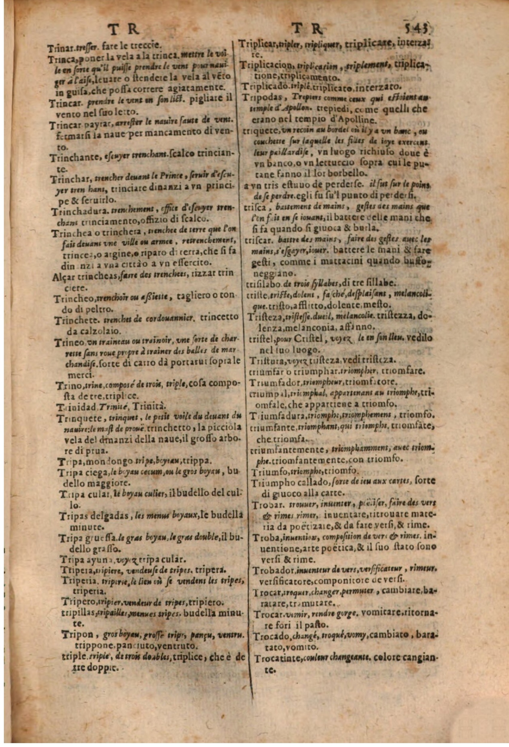 1637 - Jacques Crespin - Trésor des trois langues (Trois parties) - BSB Munich