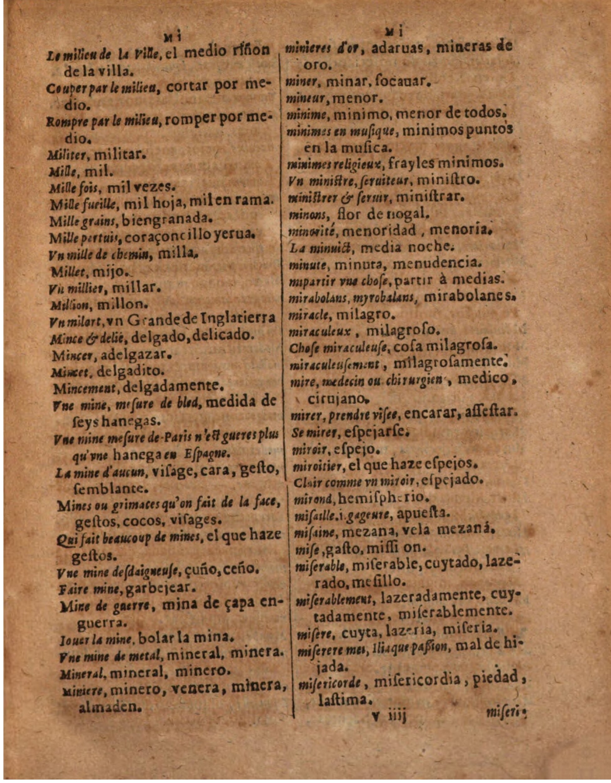 1624 - Hubert Antoine - Trésor des deux langues espagnole et française (Seconde partie) - BSB Munich