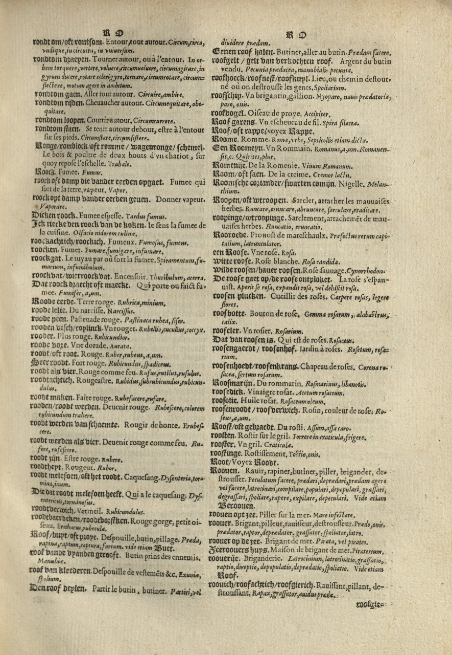 1573 - Christophe Plantin - Trésor du langage bas-allemand - Greifswald