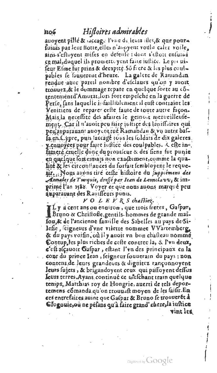 1610 - Paul Marceau - Trésor d’histoires admirables et mémorables - BSB Munich 1610 - Paul Marceau - Trésor d’histoires admirables et mémorables - BSB Munich