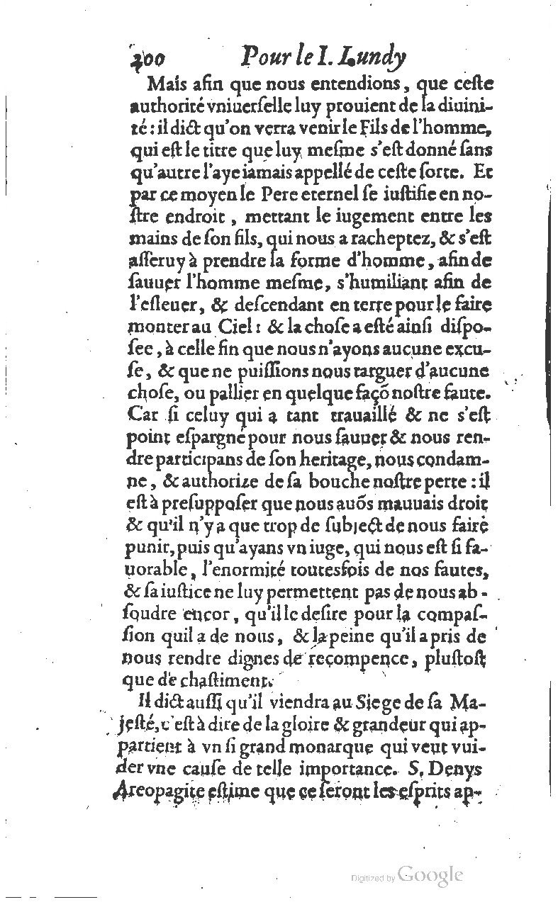 1607 - Nicolas Du Fossé - Trésor quadragésimal - T 01 - BM Lyon