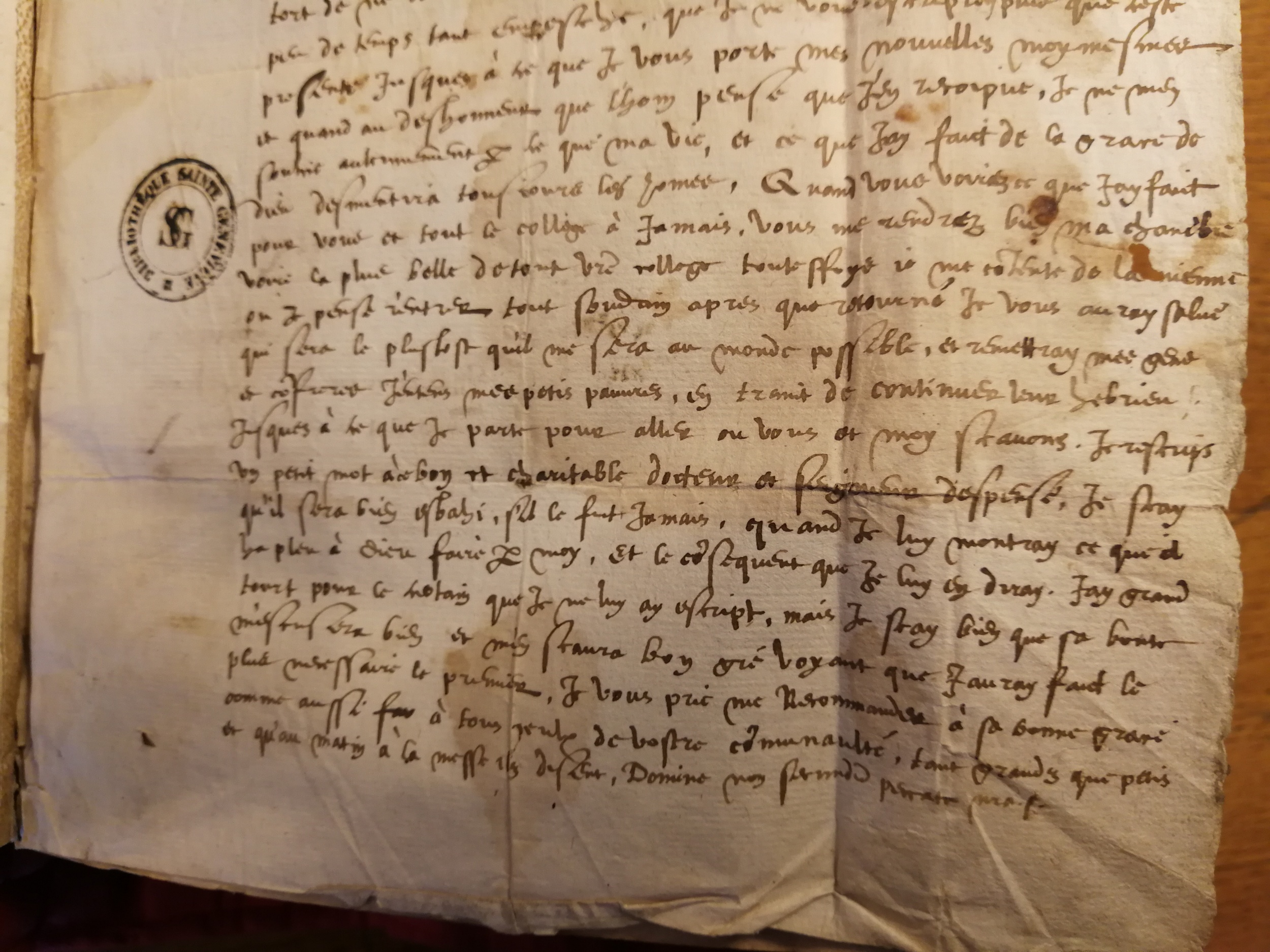 1578 - Nicolas Chesneau - Trésor et entière histoire de la triomphante victoire du corps de Dieu sur l’esprit malin - Bibliothèque Sainte-Geneviève