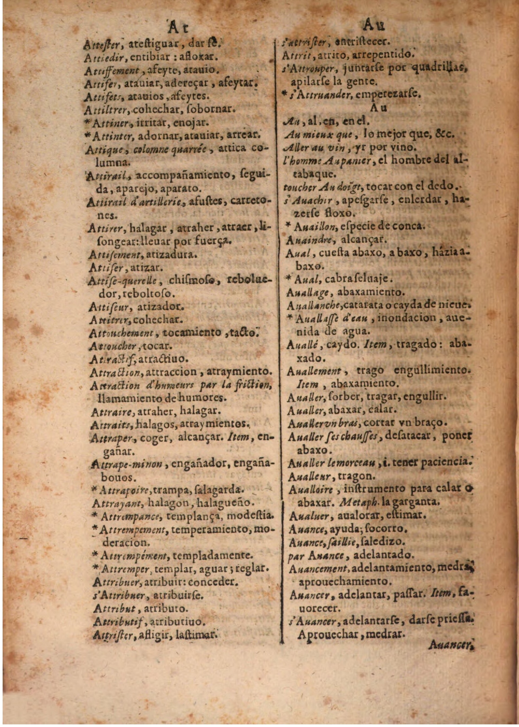 1645 - A. de Sommaville et A. Courbé - Trésor des deux langues espagnole et française (Seconde partie) - BSB Munich 1645 - A. de Sommaville et A. Courbé - Trésor des deux langues espagnole et française (Seconde partie) - BSB Munich