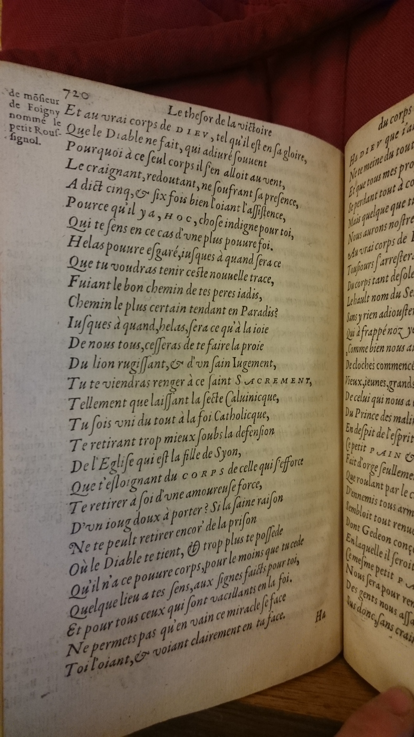 1578 - Nicolas Chesneau - Trésor et entière histoire de la triomphante victoire du corps de Dieu sur l’esprit malin - BM Lyon