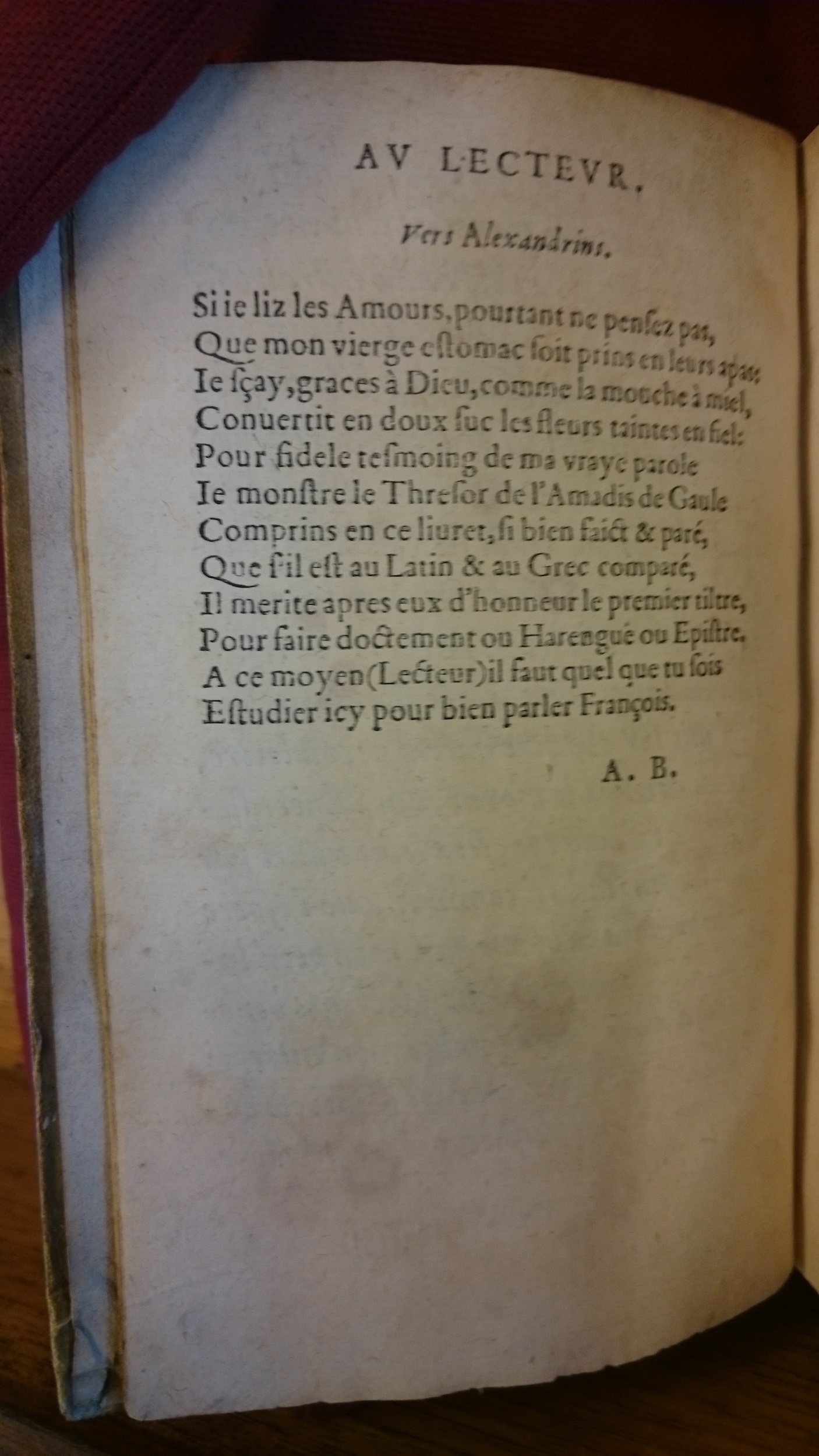 1559 - Jean Longis et Robert Le Mangnier - Trésor des Amadis - BM Lyon 1559 - Jean Longis et Robert Le Mangnier - Trésor des Amadis - BM Lyon