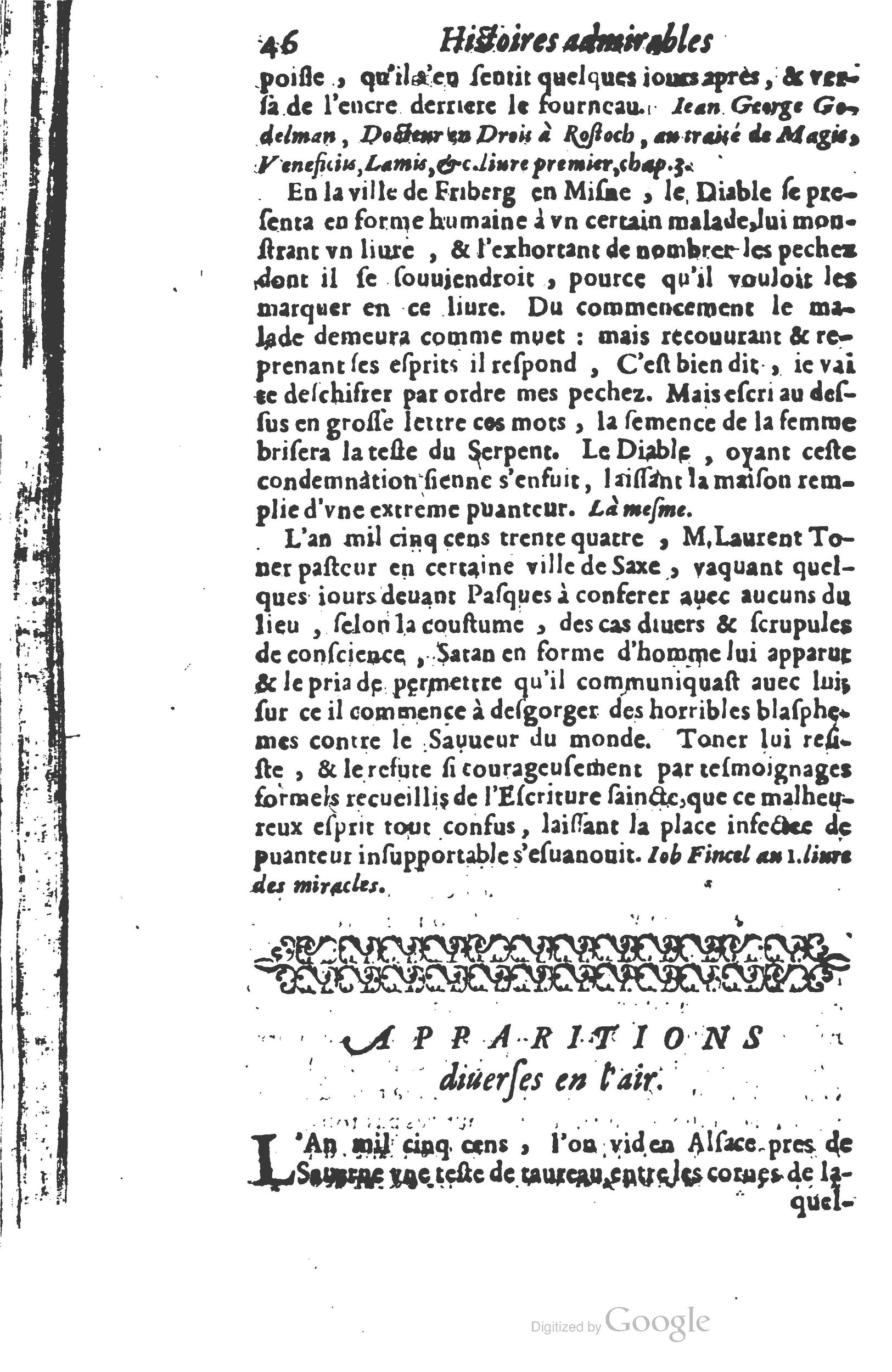 1610 - Paul Marceau - Trésor d’histoires admirables et mémorables - Princeton