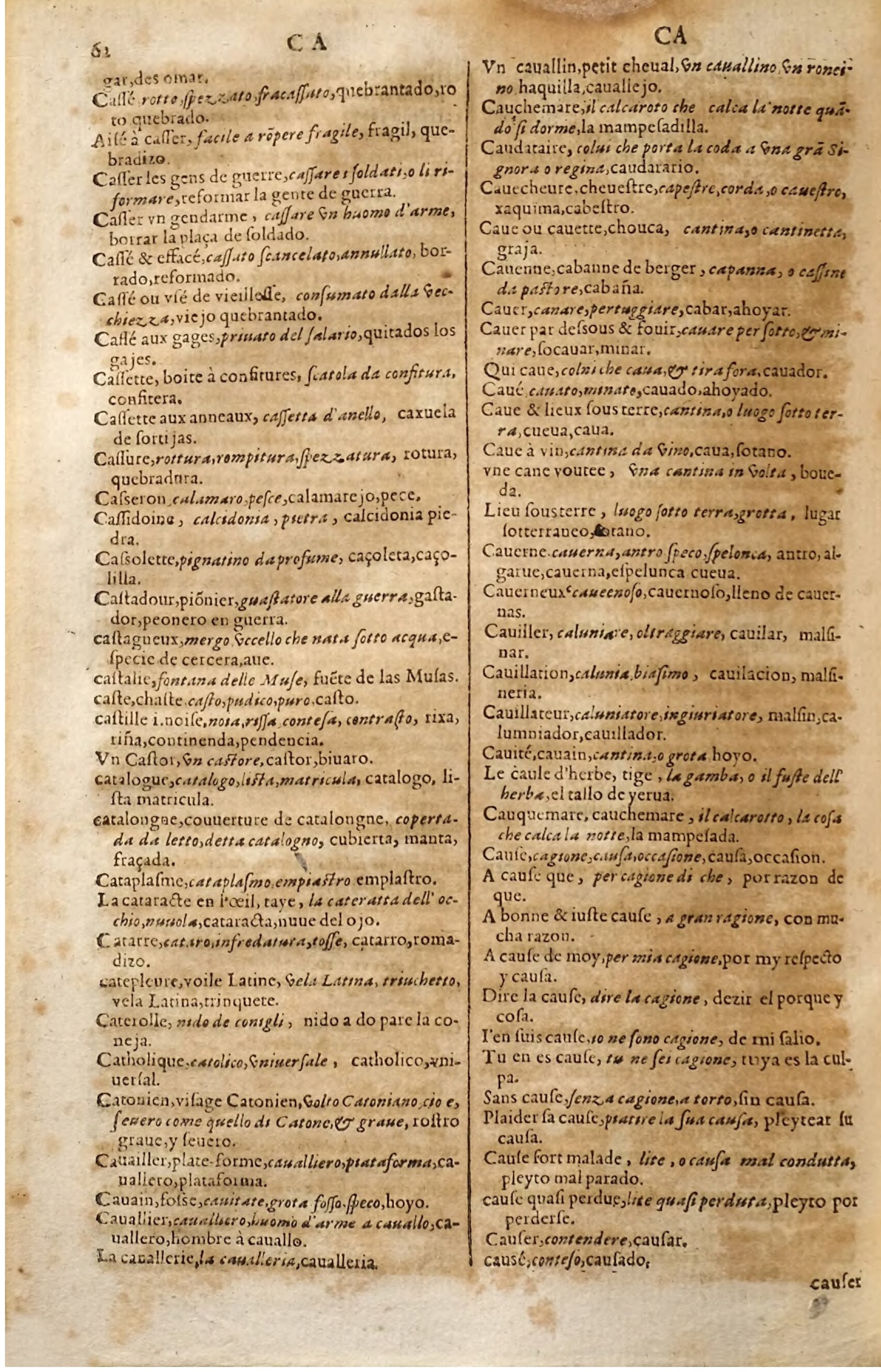 1627 - Jacques Crespin - Trésor des trois langues (Seconde partie) - Regensburg