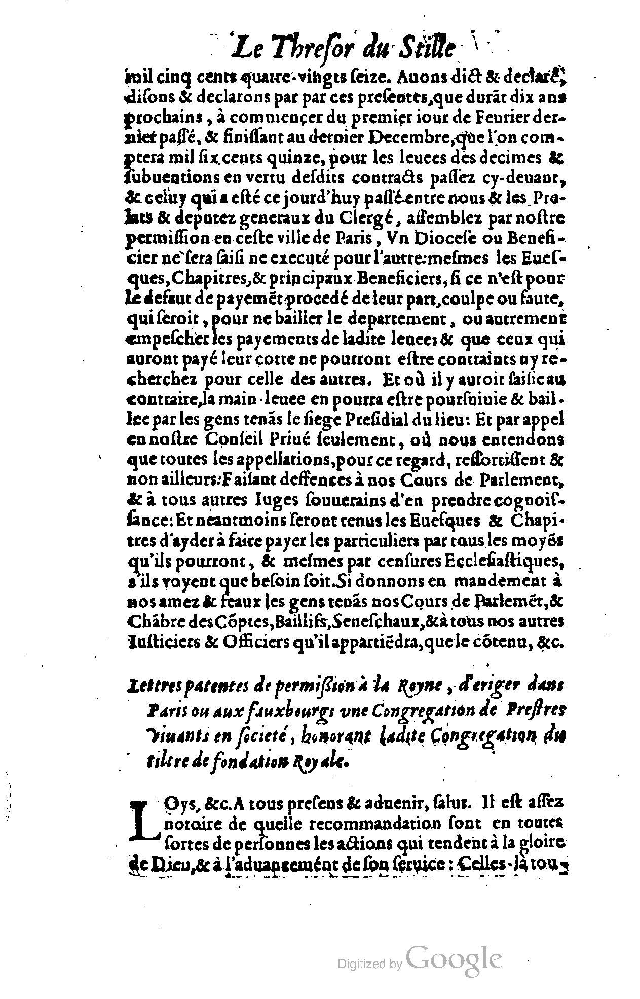 1614 - Jean Richer - Trésor du nouveau style et protocole de la chancellerie de France - BSB Munich