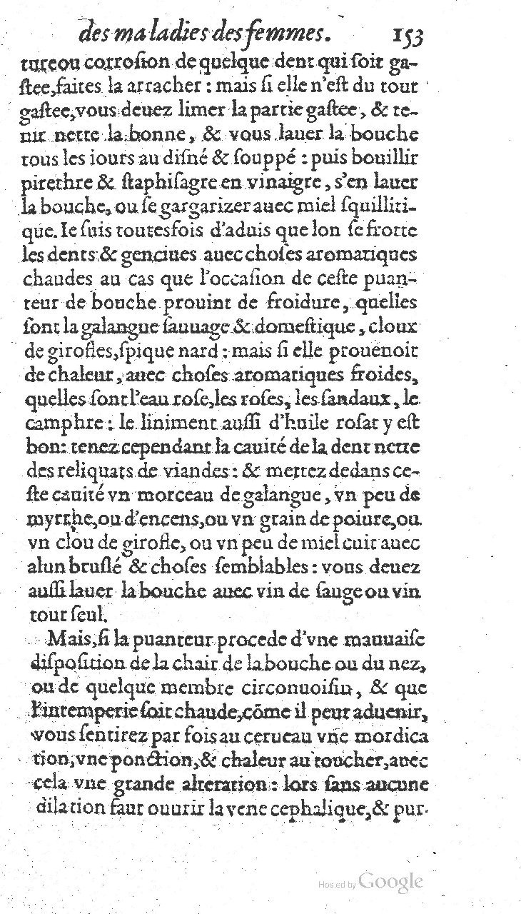 1585 - Jacques du Puis - Trésor des remèdes secrets pour les maladies des femmes - BnF