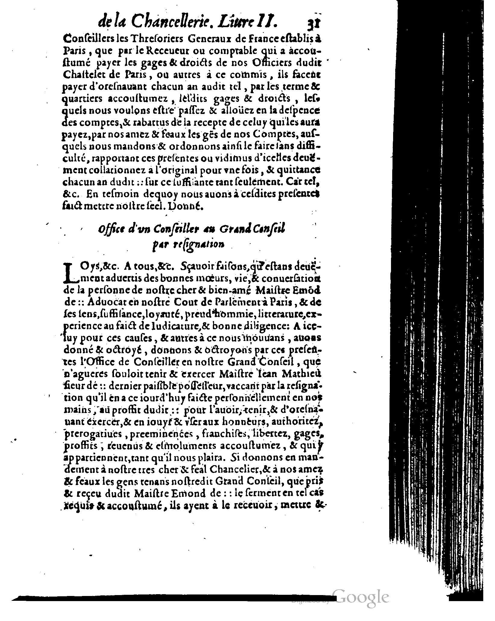 1614 - Jean Richer - Trésor du nouveau style et protocole de la chancellerie de France - BSB Munich