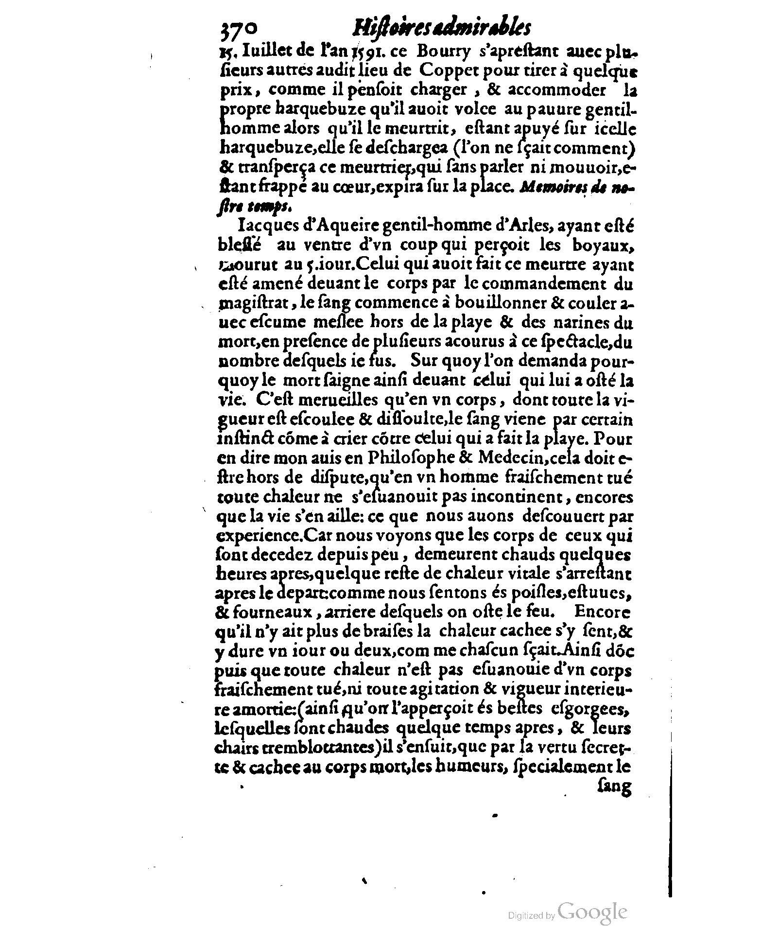1620 - Samuel Crespin - Trésor d’histoires admirables et mémorables - BCU Lausanne