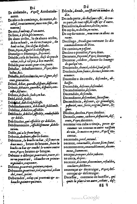 1621 - Adrian Tiffaine - Trésor des deux langues espagnole et française - BM Lyon