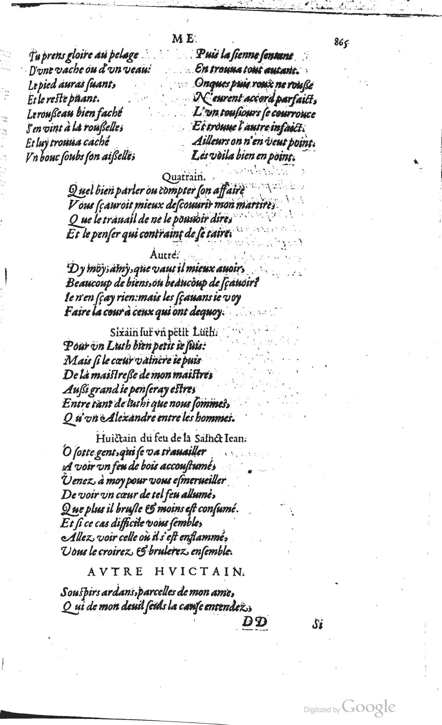 1585 - Barthélemy Honorat - Bibliothèques françaises - BSB Munich
